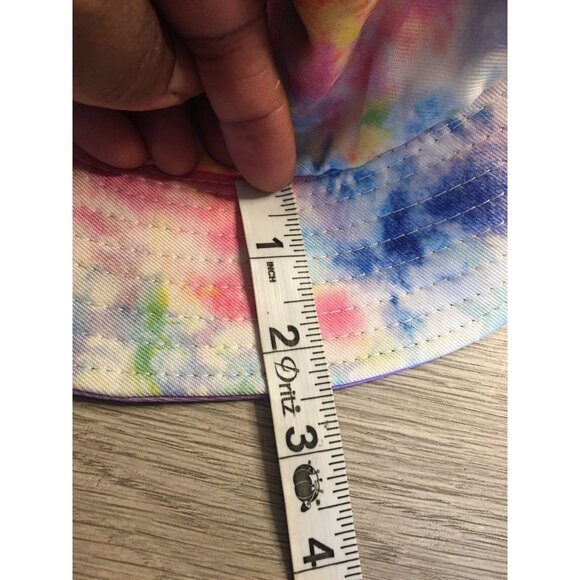 Tie-Dye Bucket Hat Multicolor Unisex Lightweight Polyester One Size Fits All - Picture 6 of 6